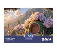 The Entrance to An Ancient House 1000 Piece Corte Preciso Rompecabezas Whimsical Cloud Village Vibrante Jigsaw Regalo Niños 70x50cm/1000pcs
