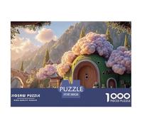 The Entrance to An Ancient House 1000 Pièces Rompecabezas Whimsical Cloud Village Imágenes Vibrantes para Adultos Juego Familiar 38x26cm/1000pcs