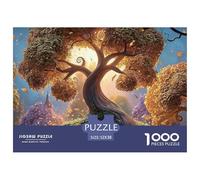 The Entwined Branches of An Ancient Oak Tree 1000 Pcs Cartón Rompecabezas Fantasy World Tree Liberador De Estrés Juego Familiar Puzzle para Niños Pequeños 52x38cm/1000pcs
