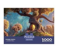 The Entwined Branches of An Ancient Oak Tree 1000 Piezas Cartón Fuerte Rompecabezas Magical Ancient Tree Liberador De Estrés Juego Familiar Puzzle para Niños Pequeños 70x50cm/1000pcs