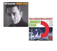 The Essential Johnny Cash - The Christmas Spirit - Johnny Cash Greatest Christmas Hits 2 LP Vinyl Album Bundling
