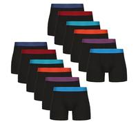 The Essentials Wardrobe Calzoncillos tipo bóxer para hombre, 3 unidades, 6 unidades, 12 unidades, de microfibra, elásticos, con cómoda cintura elástica, absorbe la humedad, sin etiquetas, cómodo,