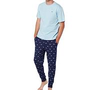 The Essentials Wardrobe Pijama de manga corta para hombre, 100 % algodón, tallas S-4XL, Bicicleta, M