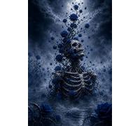 The Eternal Garden: A full skeletal figure surrounded by blooming flowers (The Bone Garden Archives)