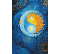 The Eternal Union of Duality: A Lined Notebook for the Divine Feminine and Masculine with Sun, Moon, Yin-Yang, and Cosmic Design