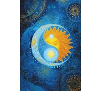 The Eternal Union of Duality: A Lined Notebook for the Divine Feminine and Masculine with Sun, Moon, Yin-Yang, and Cosmic Design