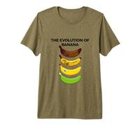 The Evolution of Banana Novelty Graphic Tees & Cool Designs Camiseta Premium