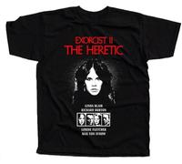 The Exorcist 2-The Heretic V3 W.Friedkin Poster tee Round Neck Unisex Tops Men's 100% Cotton Short-Sleeve T-Shirts XXL