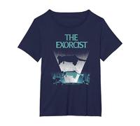 The Exorcist Raise Camiseta, Mujer Tallas Grandes, Azul Marino, 3XL Grande