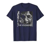 The Exorcist Regan Approach Face Camiseta, Hombre, Azul Marino, 5XL