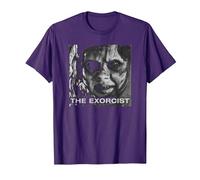 The Exorcist Regan Approach Face Camiseta, Hombre, Morado, XL