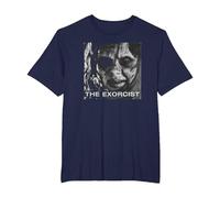 The Exorcist Regan Approach Face Camiseta, Hombre Tallas Grandes, Azul Marino, 2X Alto