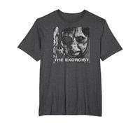 The Exorcist Regan Approach Face Camiseta, Hombre Tallas Grandes, Jaspeado Oscuro, 3X Alto
