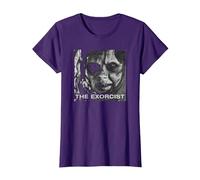 The Exorcist Regan Approach Face Camiseta, Mujer, Morado, XL