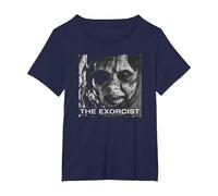 The Exorcist Regan Approach Face Camiseta, Mujer Tallas Grandes, Azul Marino, 3XL Grande