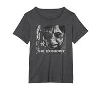 The Exorcist Regan Approach Face Camiseta, Mujer Tallas Grandes, Jaspeado Oscuro, 2XL Grande