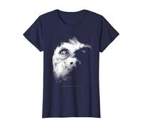The Exorcist Regan Demon Face Camiseta, Mujer, Azul Marino, 3XL
