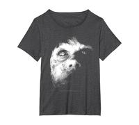 The Exorcist Regan Demon Face Camiseta, Mujer Tallas Grandes, Jaspeado Oscuro, 2XL Grande