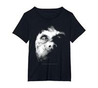 The Exorcist Regan Demon Face Camiseta, Mujer Tallas Grandes, Negro, 2XL Grande