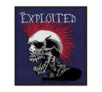 The Exploited Patch Mohican Multicolour Band Logo Oficial Woven (10Cm X 10Cm)