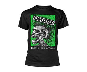 The Exploited T Shirt Lets Start A War Skull Band Logo Nuevo Oficial De Los