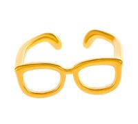 The Eyeglasses Rings Eye Glasses Statement Cool Open Adjustable Ring Gold Copper