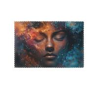 The Face Of An Ice And Fire Girl - Juego de 6 manteles individuales lavables y fáciles de limpiar, adecuados para uso en interiores y exteriores para mesa de comedor