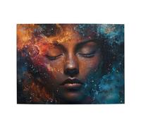 The Face Of An Ice And Fire Girl - Rompecabezas de madera de 500 piezas para adultos, rompecabezas desafiante para juegos de tamaño 38 x 50 cm