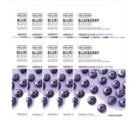 THE FACE SHOP - Real Nature Face Mask - Blueberry - 1pc (10ea) Set