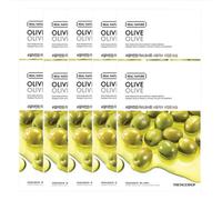 THE FACE SHOP - Real Nature Face Mask - Olive - 1pc (10ea) Set