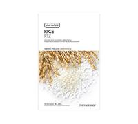 The Face Shop - Real Nature - Hoja de mascarilla facial de arroz - Ilumina instantáneamente el tono de piel apagado (1 paquete - 20 g)