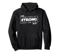 The Faith is Strong with This One Christian Bible Saying Sudadera con Capucha