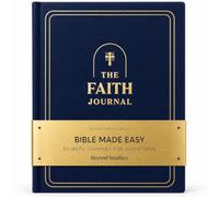 The Faith Journal, Biblia en un año para mujeres y hombres, estudio bíblico cristiano y diario de oración con escritura guiada, reflexión y plan de lectura de 5 días, devocional de 52 semanas, regalo