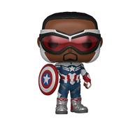 Funko Pop! Marvel: The Falcon & Winter Soldier - Captain Falcon America - The Falcon and The Winter Soldier - Figura de Vinilo Coleccionable - Idea de Regalo- Mercancia Oficial - TV Fans