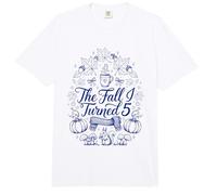 The Fall I Turned 5 Estética Cumpleaños de otoño Comfort Colors Adult Heavyweight T-Shirt