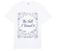 The Fall I Turned 6 Estética Cumpleaños de otoño Comfort Colors Adult Heavyweight T-Shirt