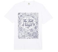 The Fall I Turned 9 Lindo Autumn 9º cumpleaños Comfort Colors Adult Heavyweight T-Shirt