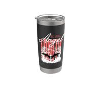 The Fallen Angels, camiseta de alas para mujer, alas poéticas, Vaso térmico de acero inoxidable de doble pared
