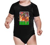 the Fan Tee Body de Bebe Comic Masa Fuerza Desatada en la Mano del Hombre Verde, La Fuerza Más Brutal del Universo 009 3 Meses