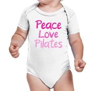 the Fan Tee Body de Bebe Deportes Pilates Regalo Divertido, Entrenamiento,relajación Yoga Deportiva 001 6 Meses