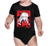 the Fan Tee Body de Bebe Dibujos Animados Anime Divertido Universo, Vibras de Manga, Mundo Otaku, Japan Fan Kanji, Inuyasha, Kagome 007 9 Meses