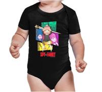 the Fan Tee Body de Bebe Dibujos Animados Family El Espía Legendario, La Esposa, La Hija Telépata, El Perro Bond 010 9 Meses