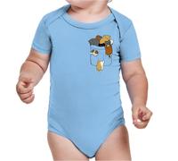 the Fan Tee Body de Bebe Divertidas Bolsillo Gracioso y Divertido, Humor, Terror, Risas, Video Juegos, Anime, Caricaturas Gatos, Animales 003 3 Meses