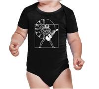 the Fan Tee Body de Bebe Musica Rock Rockeando en Tela Punk, Alternativo, Guitarra Eléctrica, La Batería, El Bajo, Metal 005 12 Meses