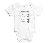 the Fan Tee Body de NIÑOS Divertidas All You Need is Love Amor Matematicas 18Meses