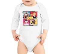 the Fan Tee Body Manga Larga de Bebe Comic Mutantes Héroes con Habilidades Especiales 040 9 Meses