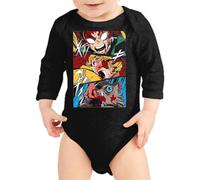 the Fan Tee Body Manga Larga de Bebe Dibujos Animados Demon Cazadores de Demonios, técnicas de respiración, Silencio del Agua, Danza del Dios del Fuego 023 6 Meses