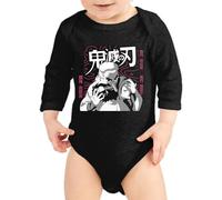 the Fan Tee Body Manga Larga de Bebe Dibujos Animados Demon Cazadores de Demonios, técnicas de respiración, Silencio del Agua, Danza del Dios del Fuego 040 18 Meses