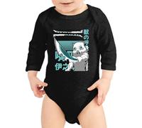 the Fan Tee Body Manga Larga de Bebe Dibujos Animados Demon Cazadores de Demonios, técnicas de respiración, Silencio del Agua, Danza del Dios del Fuego 032 12 Meses