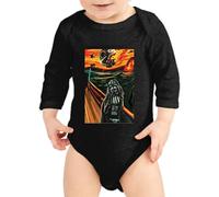 the Fan Tee Body Manga Larga de Bebe Peliculas SW SW Star Galaxia Guerra Wars Vader Dark Solo Fuerza 459 18 Meses